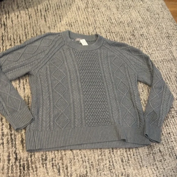 NWT! J. Crew Cotton Cable Knit Crew Neck Sweater - Picture 3 of 7